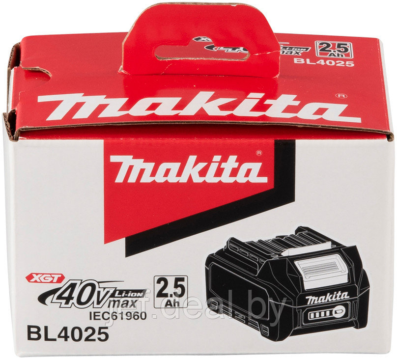 Аккумулятор BL 4025 40.0 в 2.5 а/ч LI-ION MAKITA 191B36-3 - фото 8 - id-p195486911