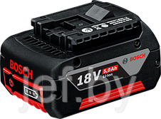 Аккумулятор GBA 18v 18.0 в 5.0 а/ч LI-ION BOSCH 1600A002U5, фото 2