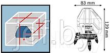 Нивелир лазерный линейный GLL 3-15 X BOSCH 0601063M00, фото 2