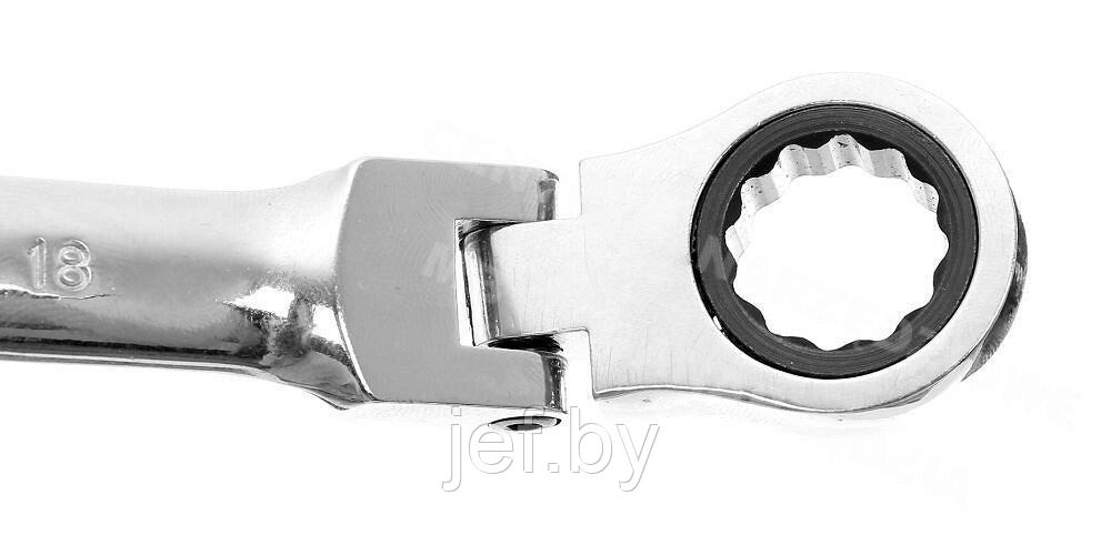 Набор ключей комбинированных трещоточных с шарниром SILVER SK-012-02 - фото 5 - id-p196255803