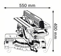 Торцовочная пила комбинировання GTM 12 JL BOSCH 0601B15001, фото 3