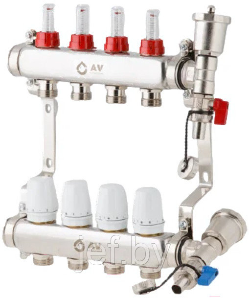Коллекторная группа ave136 4 выхода AV ENGINEERING AVE13600104