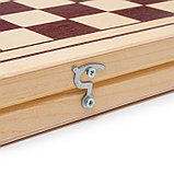 Нарды "Витки", деревянная доска 60 х 60 см, с полем для игры в шашки, фото 6