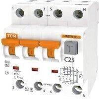 Выключатель дифференциальный автоматич. АВДТ-63/4P C16 30мА TDM SQ0202-0017, фото 3