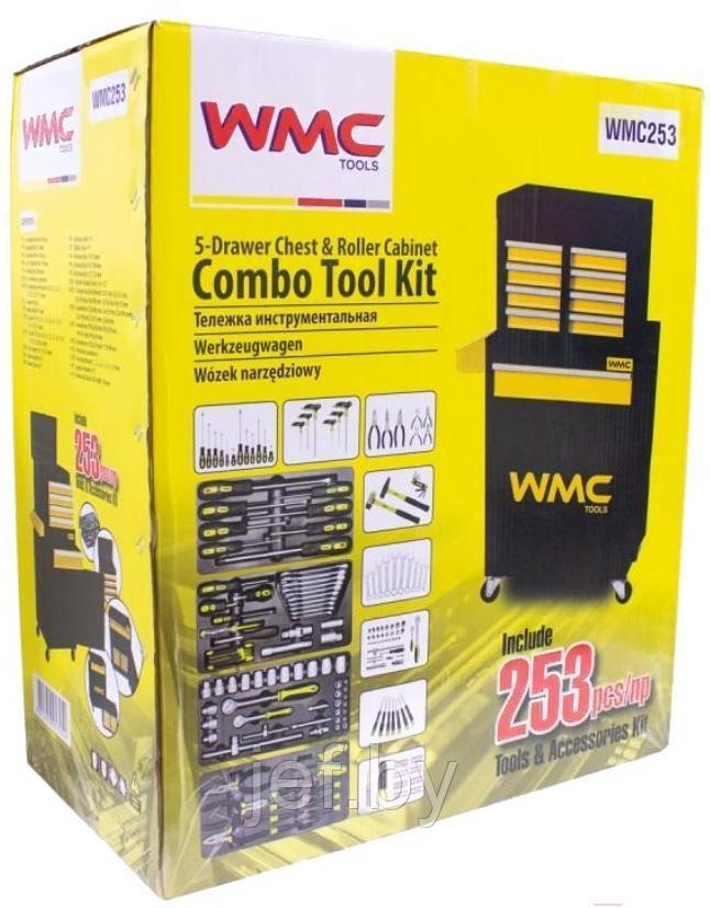 Тележка с набором инструментов 253 предмета WMC TOOLS WMC-WMC253 - фото 10 - id-p195485558