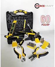 Набор инструментов 1/4" 60 предметов FORCEKRAFT FK-2601, фото 3