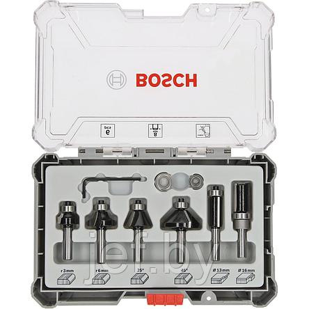 Набор кромочных фрез 8 мм 6шт BOSCH 2607017469, фото 2