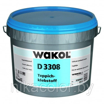 WAKOL D 3308 Клей для ковровых покрытий 14кг