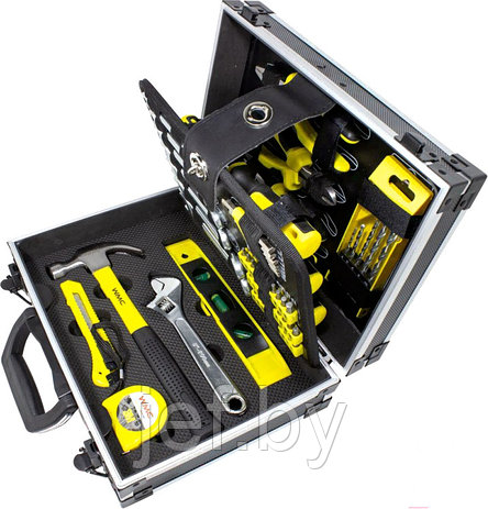 Набор инструментов 64 предмета в алюминиевом чемодане WMC TOOLS WMC-1064, фото 2
