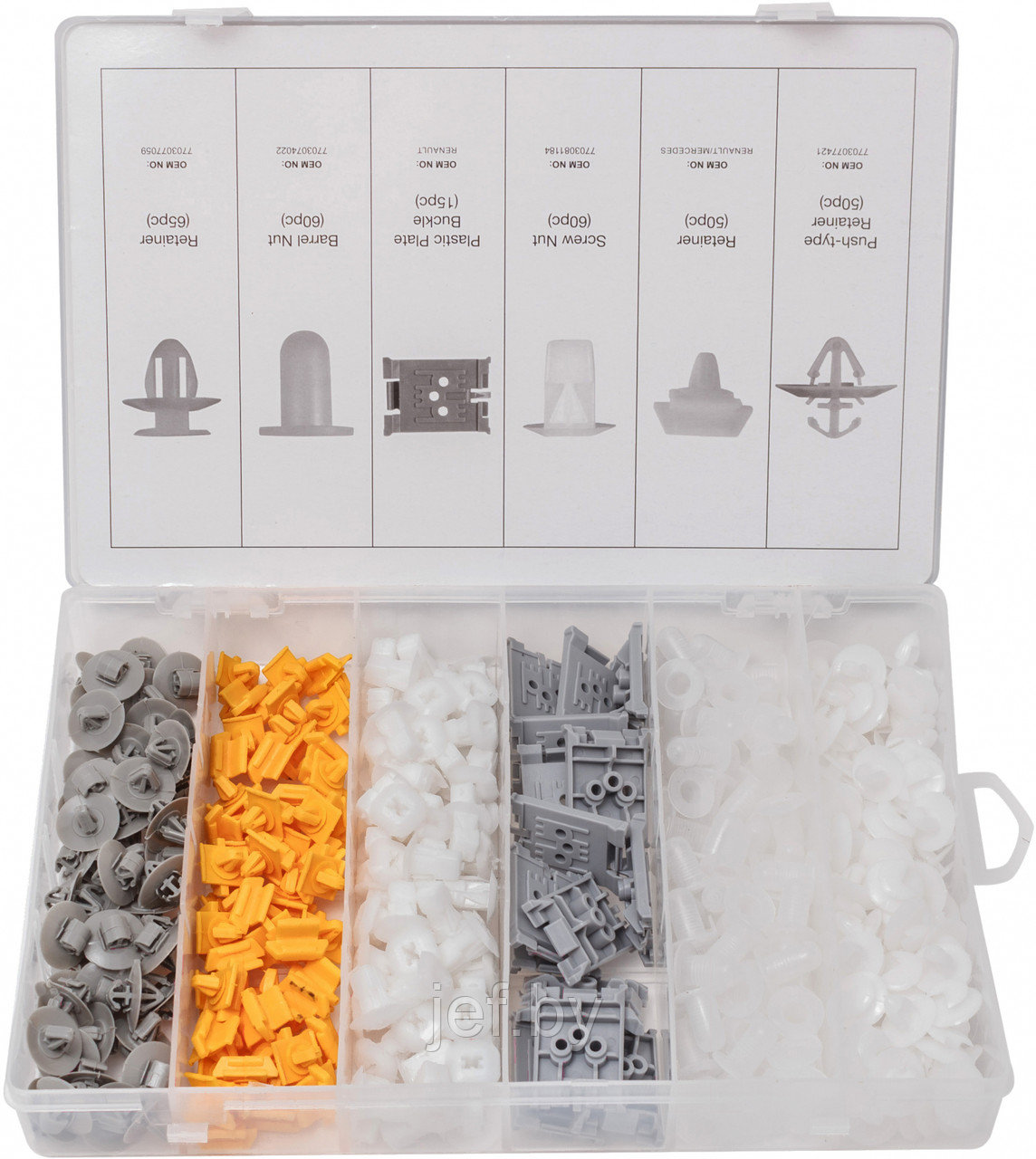 Набор клипс 300 предметов RENAULT FORSAGE F-01Z0239