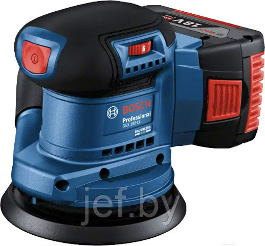 Эксцентриковая шлифмашина GEX 185-LI PROFESSIONAL в чемодане BOSCH 06013A5021 - фото 2 - id-p215744421