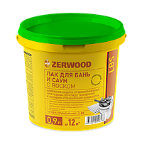 Лак для бань и саун Zerwood LBS с воском (0,9кг)