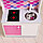 Игровая мебель «Детская кухня», цвет корпуса бело-серый, цвет фасада бело-малиновый, фартук ромб, фото 2