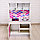 Игровая мебель «Детская кухня», цвет корпуса бело-серый, цвет фасада бело-малиновый, фартук ромб, фото 4