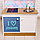Игровая мебель «Детская кухня», цвет корпуса бело-бежевый, цвет фасада бело-голубой, фартук ромб, фото 8