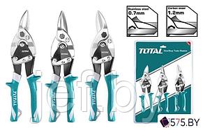 Набор ножниц по металлу 250 мм (3 шт) TOTAL THT520106K, фото 2
