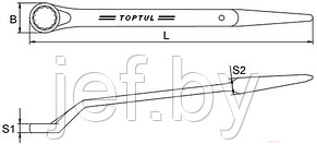 Ключ ударно-силовой накидной 24мм TOPTUL AAAS2424, фото 2