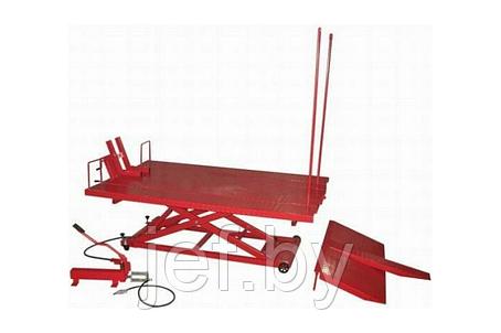 Мотоподъемник подкатной пневмогидравлический 680кг (H min-180мм,h max-830мм, 1950х1220мм) FORSAGE F-TRE66805, фото 2