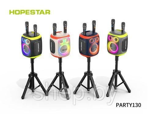 Портативная колонка Hopestar Party 130 с 2-мя беспроводными микрофонами цвет : есть выбор NEW 2024 !!! - фото 5 - id-p223020626