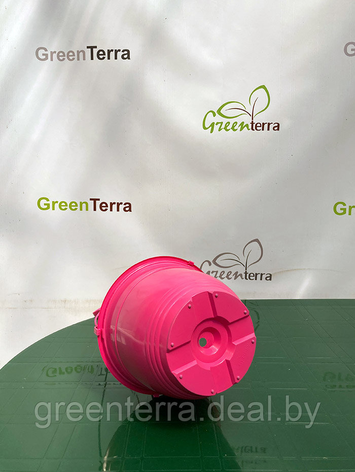 Цветные подвесные пластиковые формованные кашпо 3,5л Розовый - фото 4 - id-p223020821