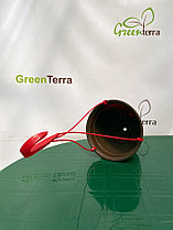 Цветные подвесные пластиковые формованные кашпо 3,5л Красный, фото 3