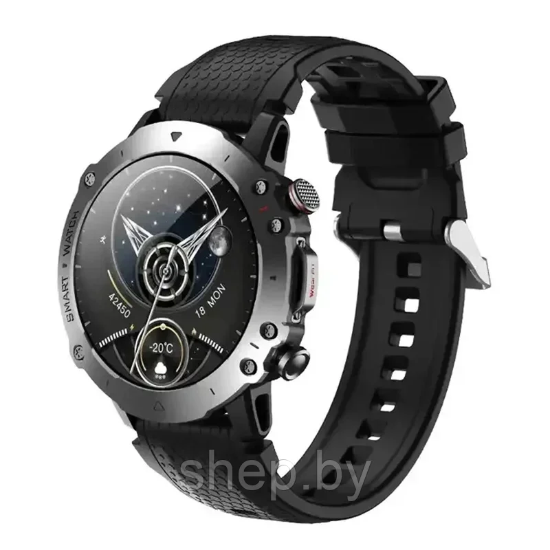 Умные часы Smart Watch HW6 Sport, Смарт часы для мужчин 2024, iOS, Android, Bluetooth звонки, 2 Ремешка - фото 2 - id-p223020837