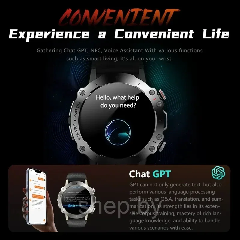 Умные часы Smart Watch HW6 Sport, Смарт часы для мужчин 2024, iOS, Android, Bluetooth звонки, 2 Ремешка - фото 4 - id-p223020837