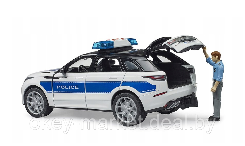 Игрушка Автомобиль полиции Range Rover Velar с фигуркой Bruder 02890 - фото 8 - id-p124848106
