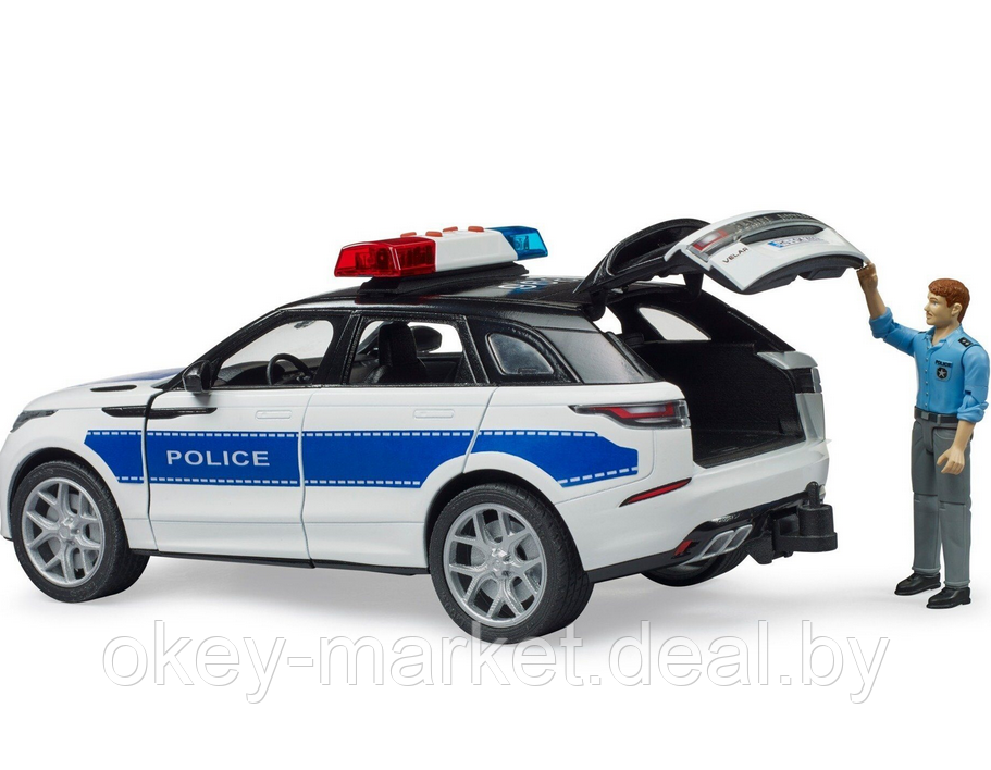 Игрушка Автомобиль полиции Range Rover Velar с фигуркой Bruder 02890 - фото 6 - id-p124848106