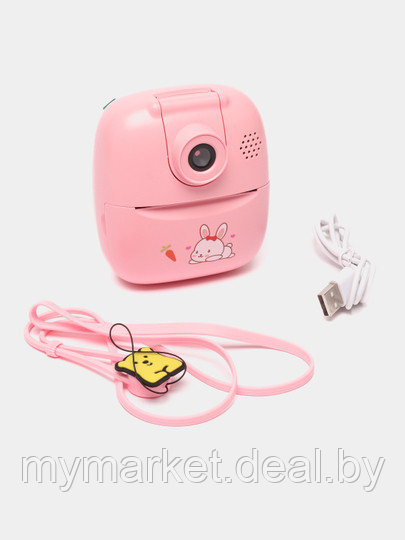 Фотоаппарат моментальной печати детский розовый - фото 7 - id-p223021213
