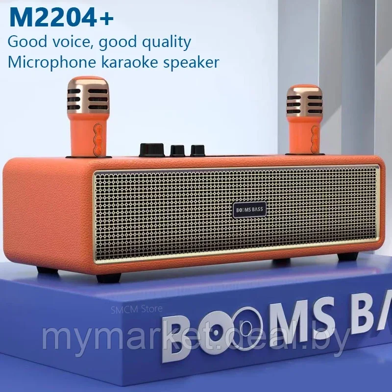 Караоке система для дома BOOMSBASS M2204+ с 2 микрофонами - фото 2 - id-p223021222