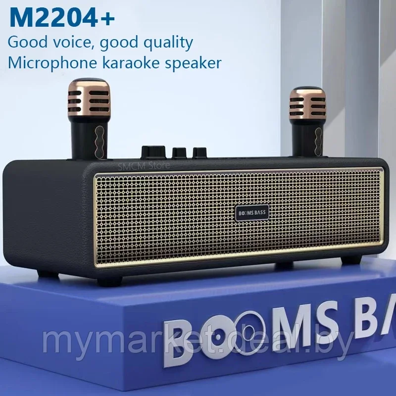 Караоке система для дома BOOMSBASS M2204+ с 2 микрофонами - фото 3 - id-p223021222