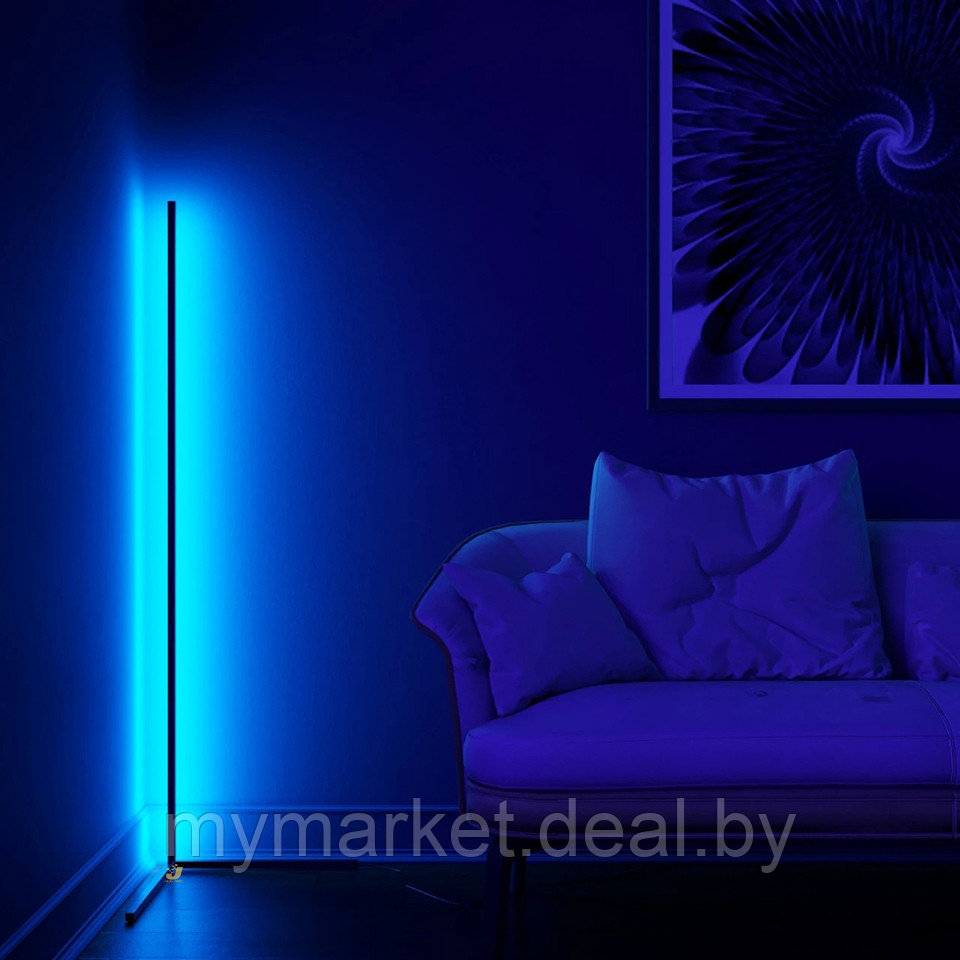 Напольный светильник ночник RGB с пультом ДУ лампа напольная светодиодная 125 см - фото 3 - id-p223021224