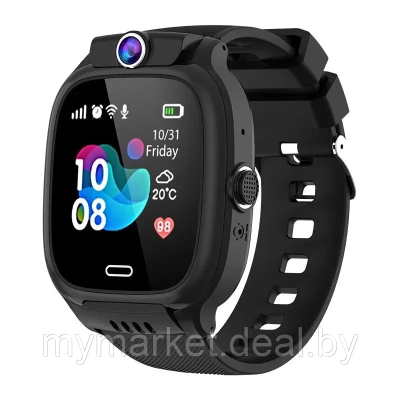 Смарт часы, умные детские с GPS Wi-Fi с камерой и SIM картой черные Smart Baby Watch Y36 - фото 2 - id-p223021226