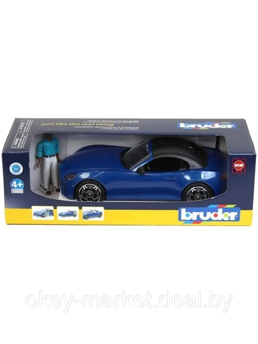 Игрушка Автомобиль Roadster с фигуркой Bruder 03481 - фото 3 - id-p124853773