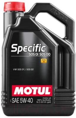 Моторное масло Motul Specific 505 01 505 00 5W40 / 101575 (5л) - фото 1 - id-p143248838