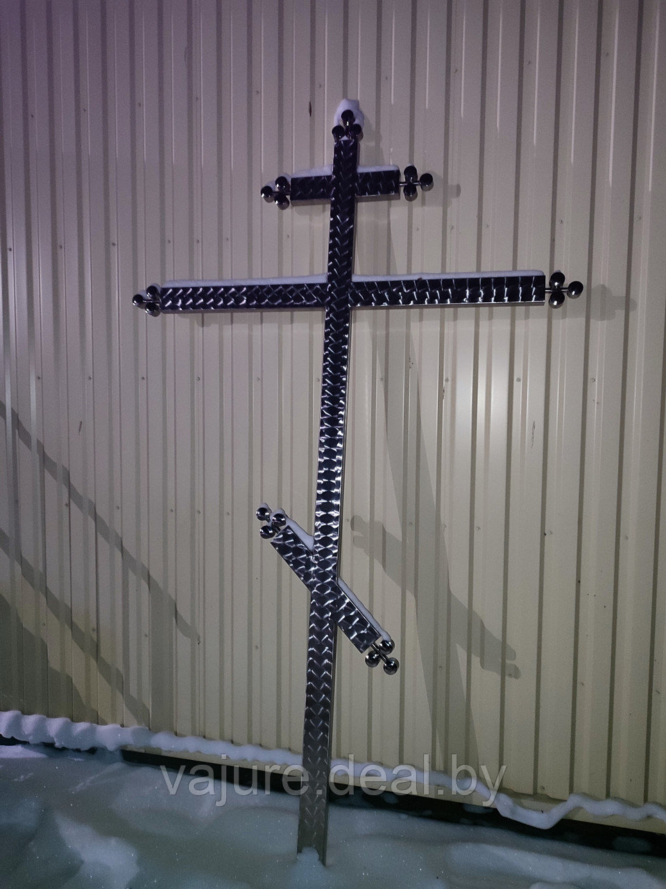 Крест поклонный православный трёхметровый из нержавеющей стали - фото 3 - id-p223022391