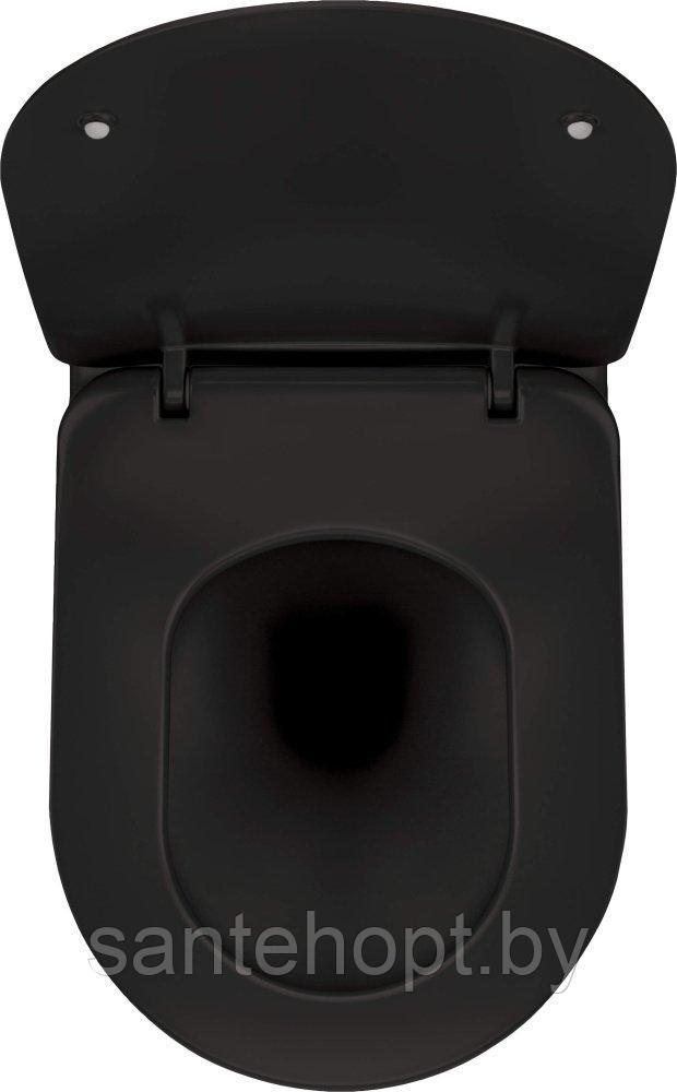 Унитаз подвесной безободковый Deante Peonia Zero, черный - фото 3 - id-p223022406