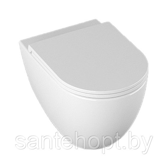 Унитаз подвесной безободковый с крышкой Isvea Infinity Clearim Plus, белый - фото 1 - id-p223022417