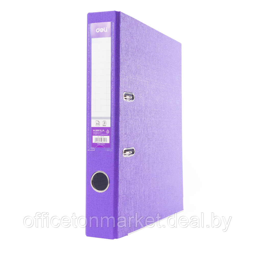 Папка-регистратор "Deli", А4, 50 мм, фиолетовый - фото 1 - id-p223021665