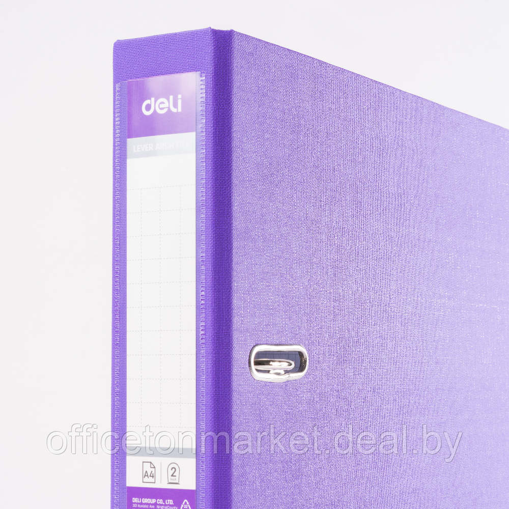 Папка-регистратор "Deli", А4, 50 мм, фиолетовый - фото 5 - id-p223021665