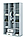 Шкаф 3-створчатый Медина ШК-043 дуб анкор светлый/дуб белый, фото 2