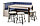Кухонный угловой диван Квадро Бодега/Велюр голубой, фото 4