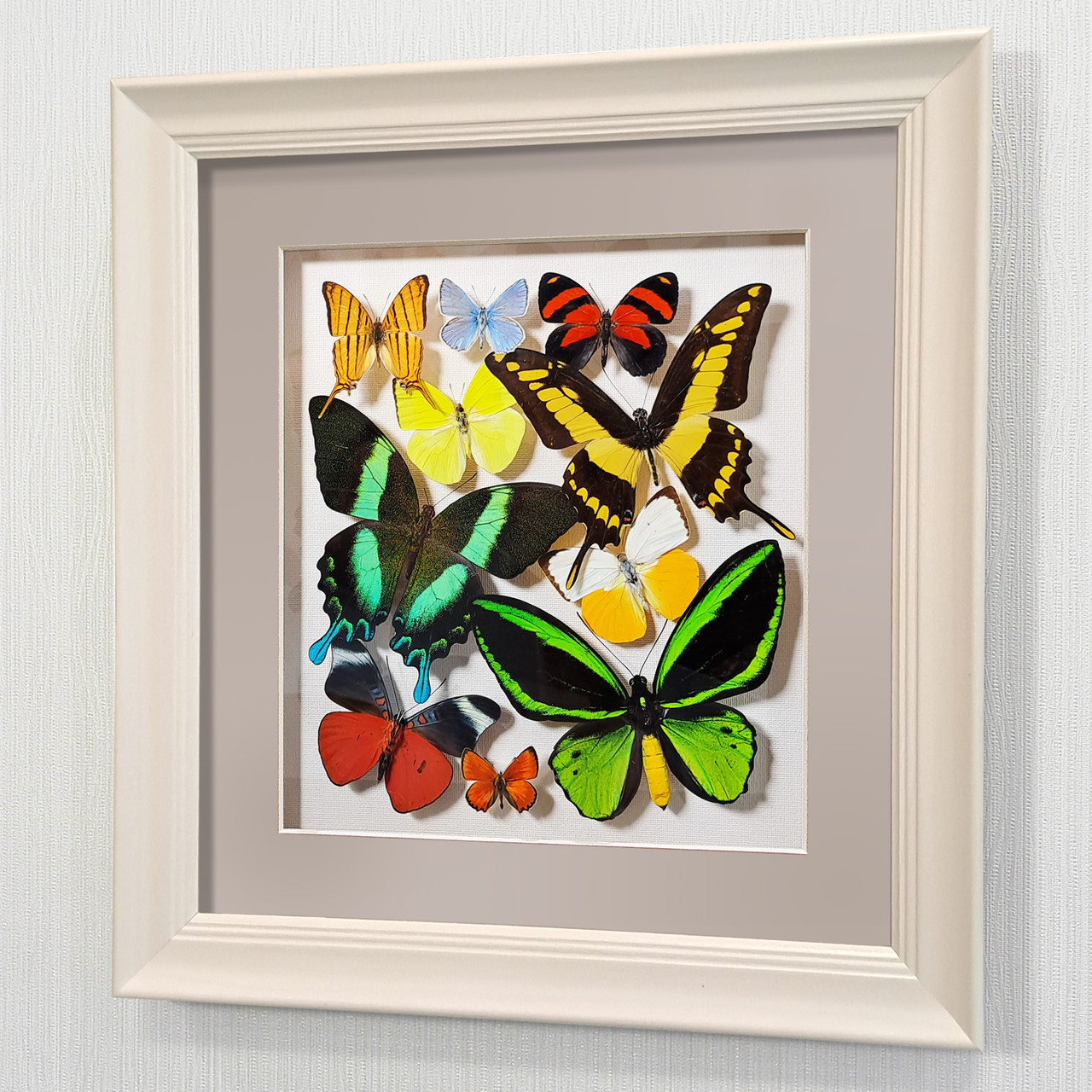 Картина-панно Сборка с зелеными доминирующими бабочками, арт.: 92а-02 - фото 1 - id-p44379737