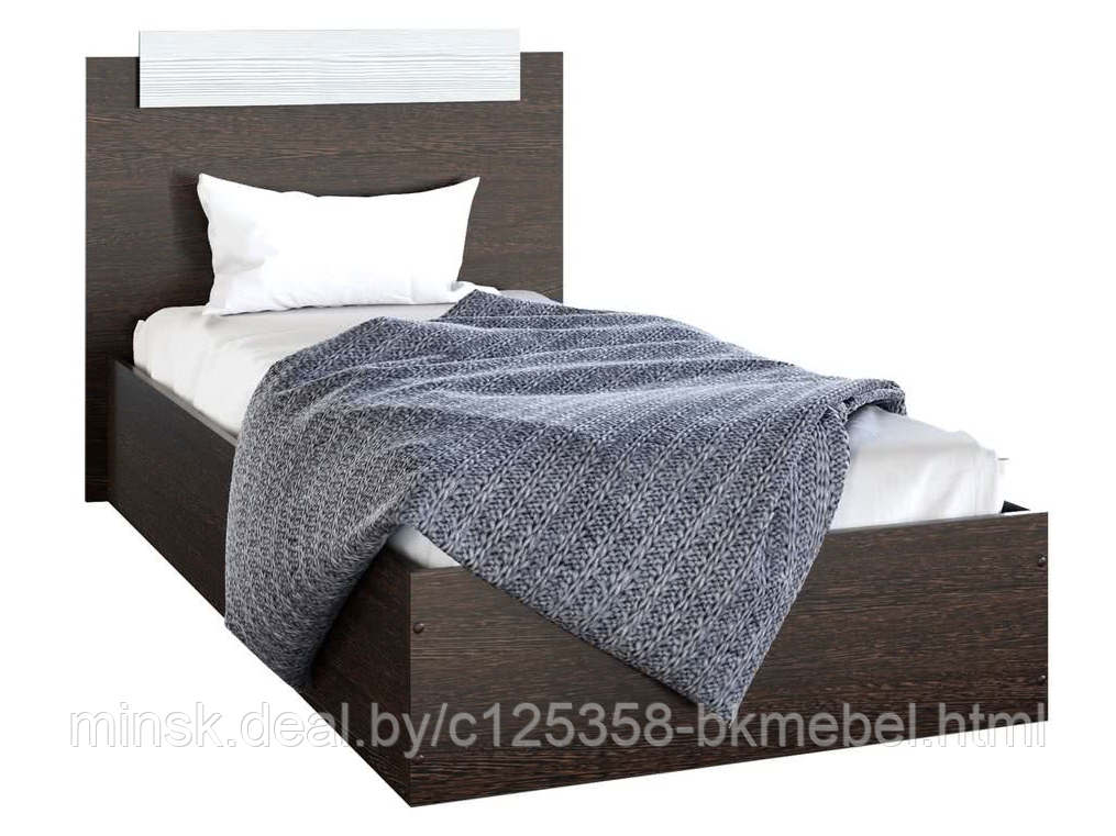 Кровать Эко 0,9м венге/лоредо - фото 1 - id-p223022239