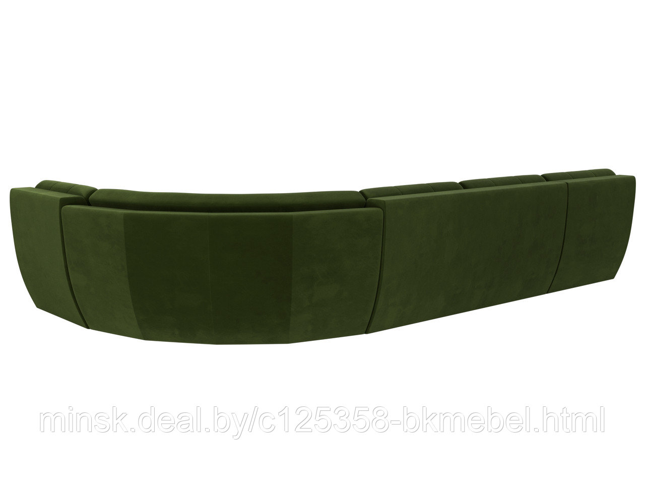 П-образный модульный диван Холидей Микровельвет Зеленый - фото 8 - id-p118973161