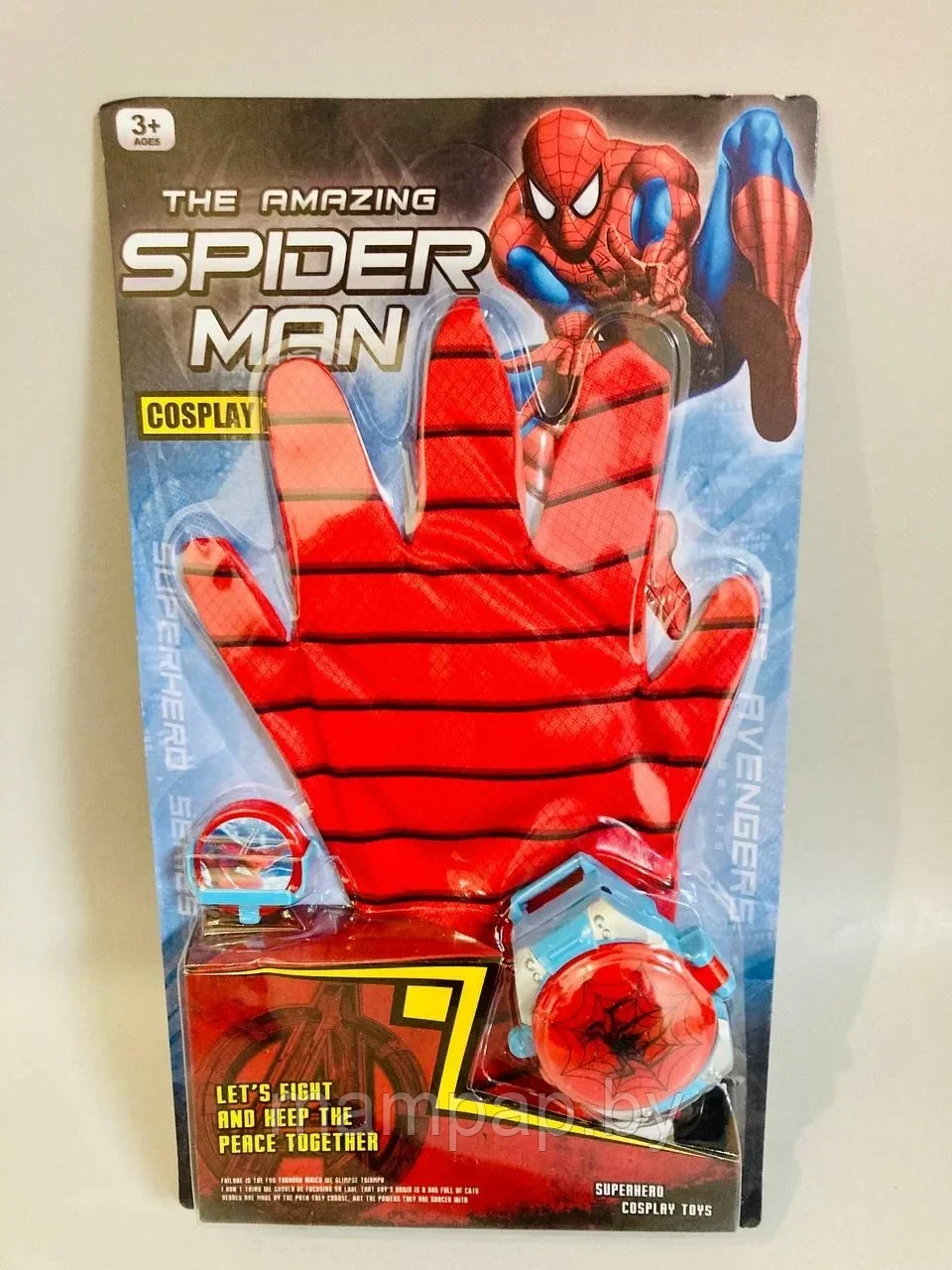 Игровой набор "Перчатка Человека паука" с дискометом - фото 1 - id-p223022537