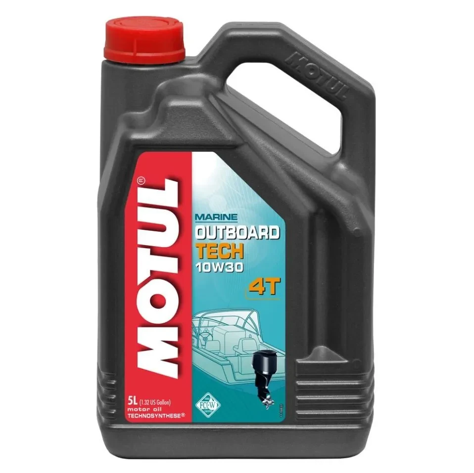 MOTUL Масло моторное OUTBOARD TECH 4T 10W-30 Полусинтетическое 5 л - фото 1 - id-p223022725