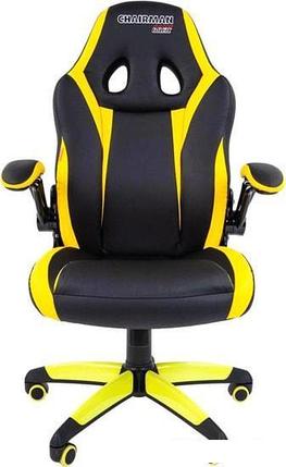 Кресло CHAIRMAN Game 15 (черный/желтый), фото 2