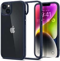 Чехол для телефона Spigen Ultra Hybrid для iPhone 14 ACS05045 (прозрачный/синий)